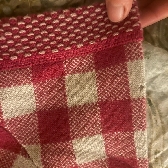 AUTH CHANEL Pink and White Checkered Cashmere top Size 36/S - Picture 10 of 10